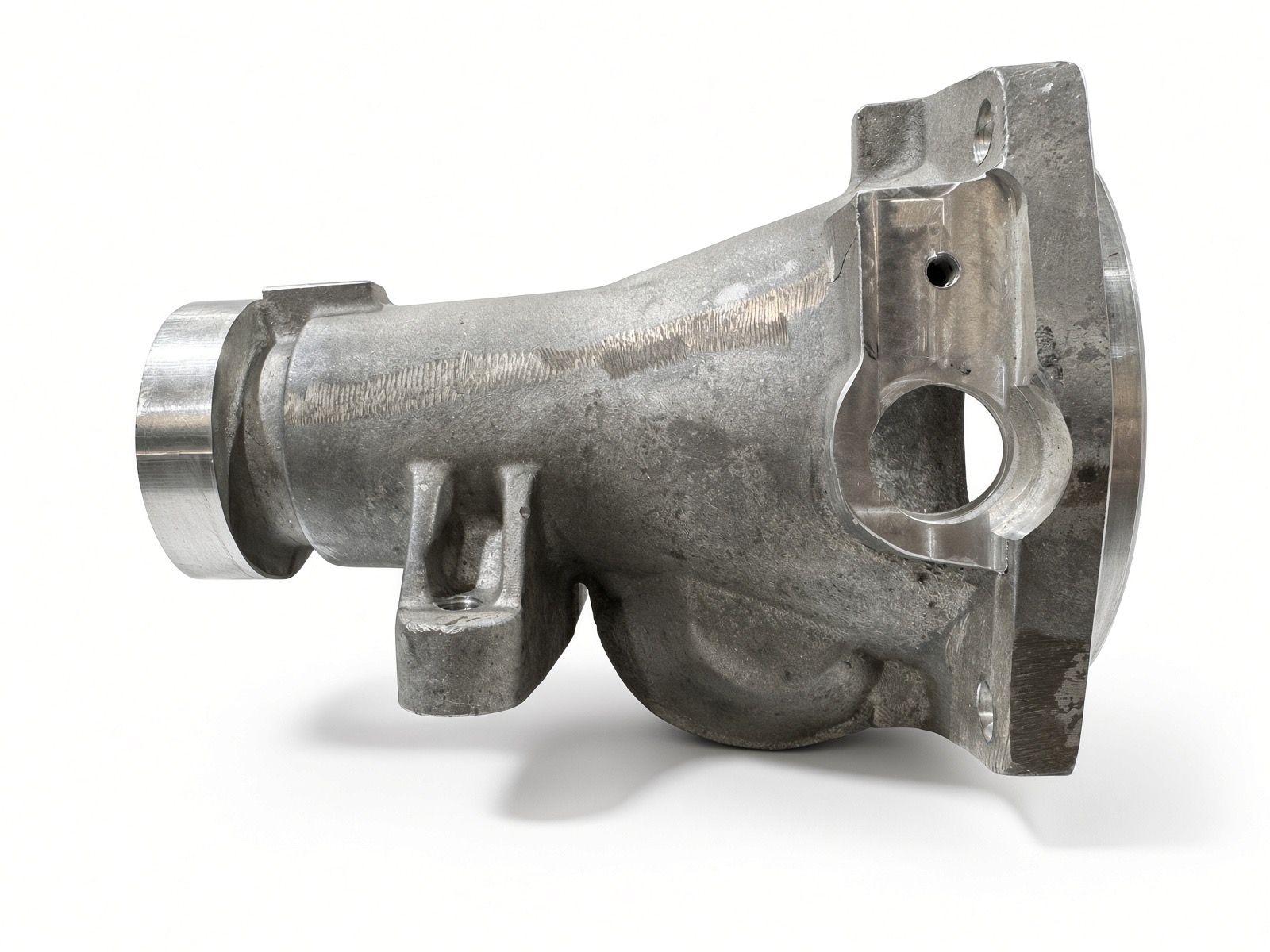 Machined 4L60E tail housing with mechanical speedometer boss